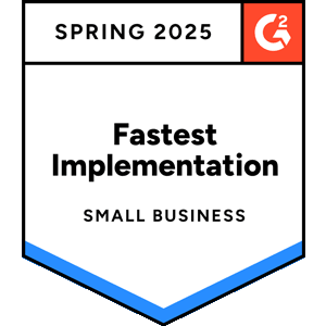 G2 Fastest Implementation Small Business