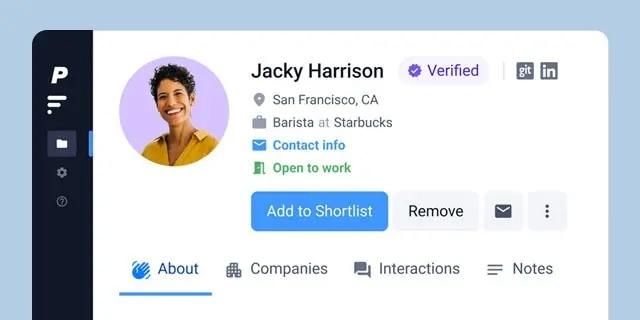 findem 3d profile feature screenshot
