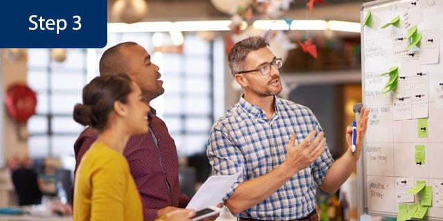 Step 3: Reinvesting in your business with great employees working together