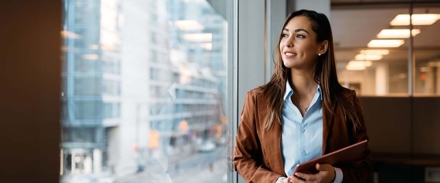 hr person looking through the window