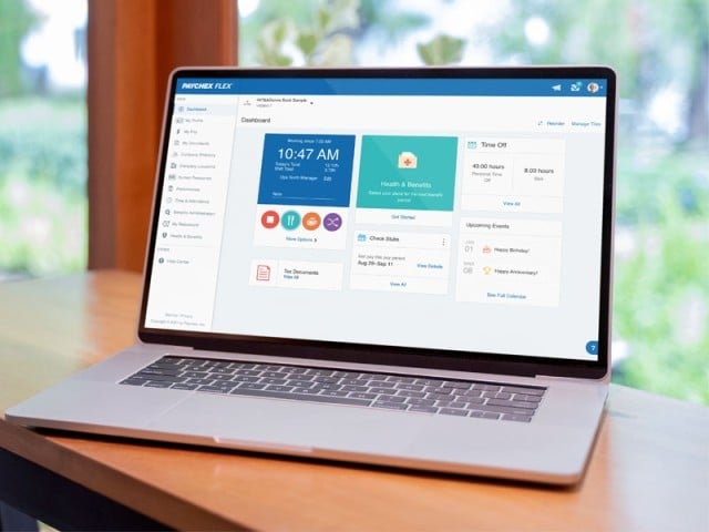 Paychex Flex payroll and HR dashboard